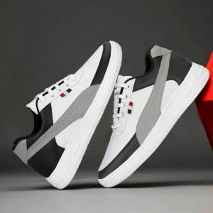 Nexsy Greywave White Men’s Casual Sneakers | Stylish Trendy Shoes for Men & Boys