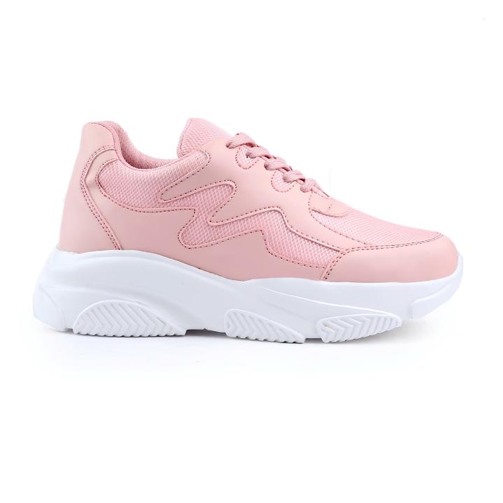 Latest Attractive Casual Shoes | Lightweight Walking Sneakers | Gym Shoes for Girls & Women – Zigzag Pink