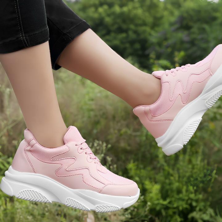 Latest Attractive Casual Shoes | Lightweight Walking Sneakers | Gym Shoes for Girls & Women – Zigzag Pink